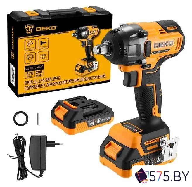 Гайковерт Deko DKIS-Li Set 083-1083 (с 2-мя АКБ, кейс) в магазине 575.by