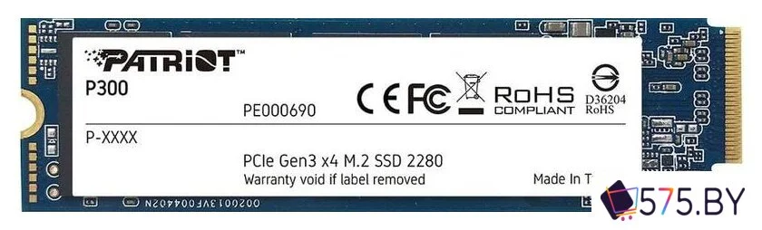 SSD Patriot P300 512GB P300P512GM28 в магазине 575.by