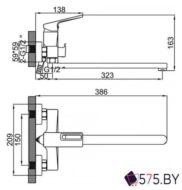 Смеситель Ledeme L2292B в магазине 575.by