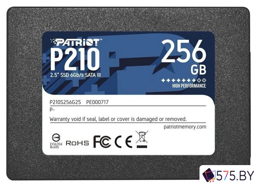 SSD Patriot P210 256GB P210S256G25 в магазине 575.by