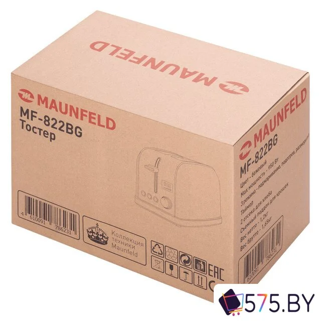 Тостер MAUNFELD MF-822BG в магазине 575.by