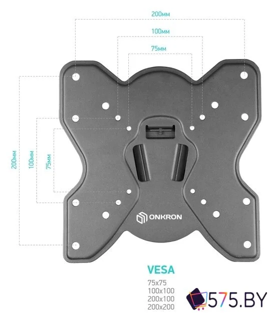 Кронштейн для телевизора Onkron M1S (черный) в магазине 575.by