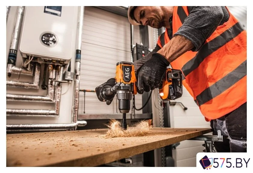 Ударная дрель-шуруповерт AEG Powertools BSB 18BL2-602K 4935481043 (с 2-мя АКБ, кейс) в магазине 575.by
