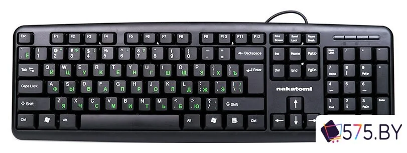 Клавиатура Nakatomi KN-02U Black в магазине 575.by