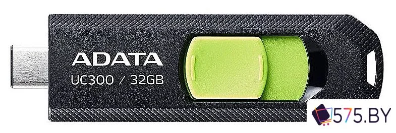 USB Flash ADATA UC300 32GB (черный/зеленый) в магазине 575.by