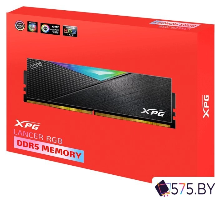 Оперативная память ADATA XPG Lancer RGB 2x32ГБ DDR5 6400МГц AX5U6400C3232G-DCLARBK в магазине 575.by