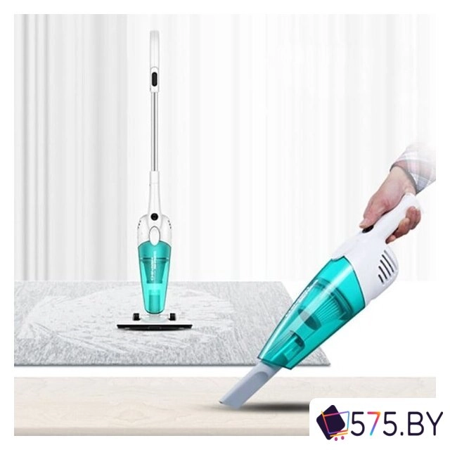 Пылесос Deerma DX118C (международная версия, белый/бирюзовый) в магазине 575.by