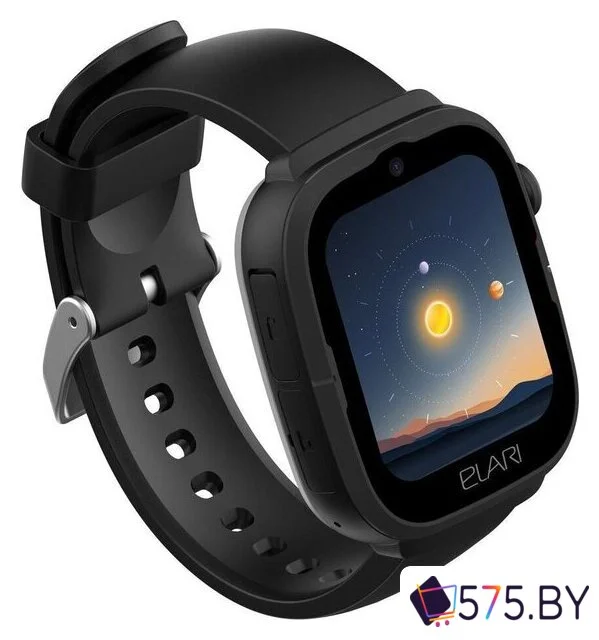 Детские умные часы Elari KidPhone 4G Go (черный) в магазине 575.by