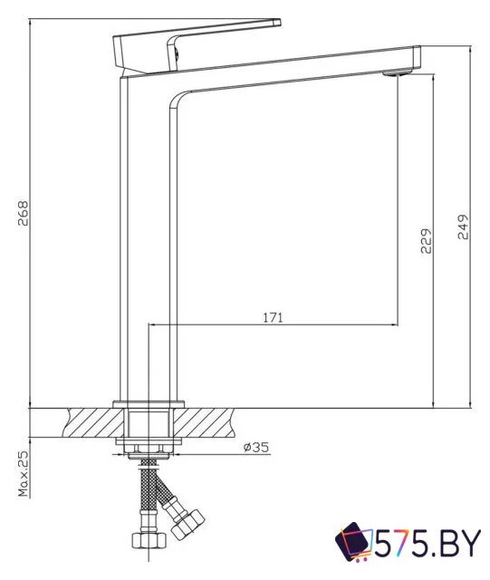 Умывальник Lauter 21842 + Cascade 21СК0655BS в магазине 575.by