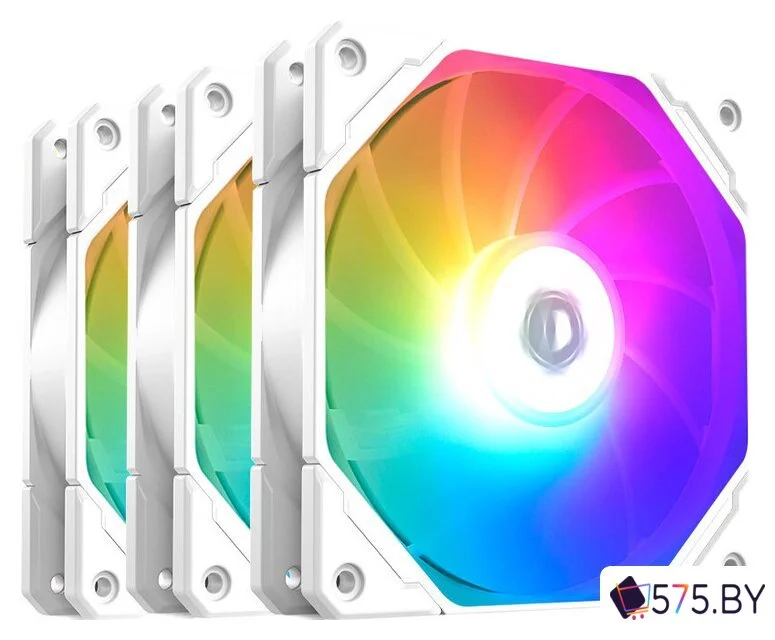 Комплект вентиляторов для корпуса ID-Cooling TF-12025-PRO-ARGB Trio White в магазине 575.by