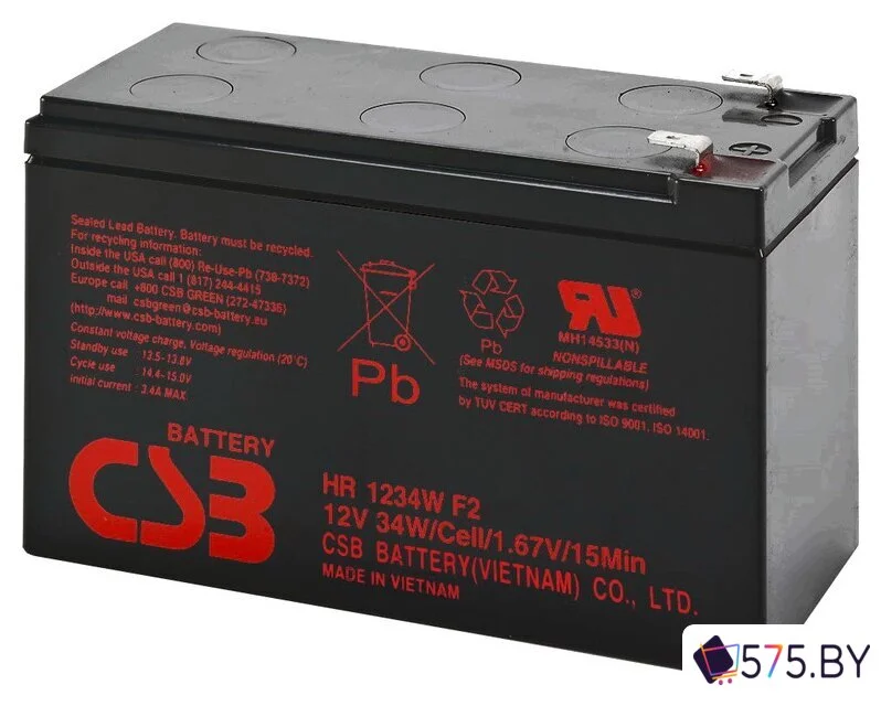 Аккумулятор для ИБП CSB Battery HR1234W F2 (12В/9 А·ч) в магазине 575.by