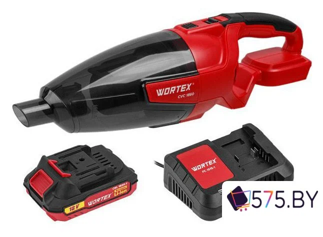 Автомобильный пылесос Wortex CVC 1860 (с 1-им АКБ) в магазине 575.by