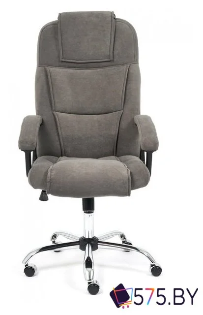 Офисное кресло TetChair Bergamo флок (хром/серый 29) в магазине 575.by