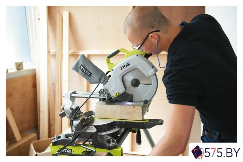 Торцовочная пила Ryobi EMS254L в магазине 575.by