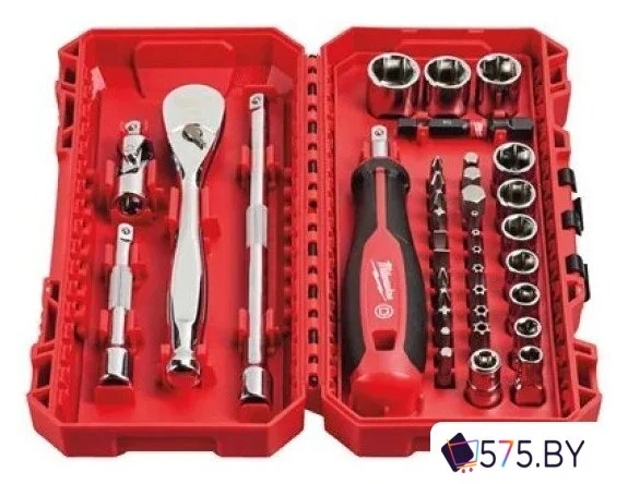 Набор отвертка с битами и головками Milwaukee 4932498381 (38 предметов) в магазине 575.by
