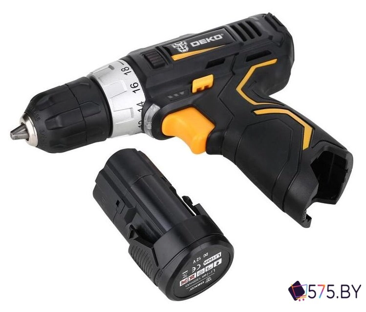 Дрель-шуруповерт Deko GCD12DU3 SET 3 063-4097 (с 2-мя АКБ, кейс, набор оснастки) в магазине 575.by