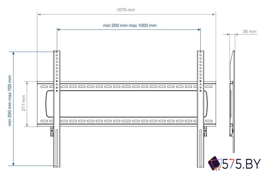 Кронштейн для телевизора Kromax STAR PRO-111 в магазине 575.by