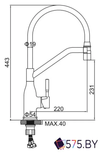 Смеситель Ledeme L4798B-2 в магазине 575.by