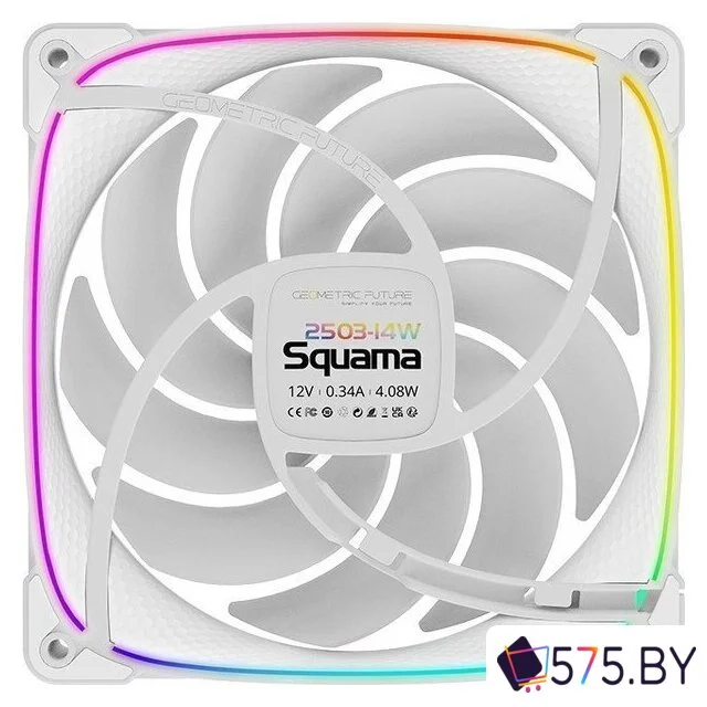 Вентилятор для корпуса Geometric Future Squama 2503-14 (белый) в магазине 575.by