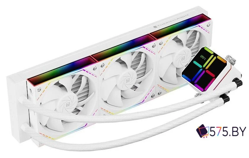 Система жидкостного охлаждения для процессора Thermalright Magic Qube 360 ARGB (белый) в магазине 575.by