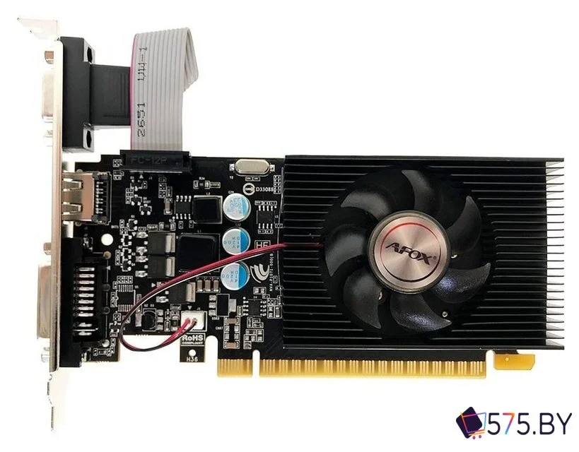 Видеокарта AFOX GeForce GT 610 2GB DDR3 AF610-2048D3L7-V6 в магазине 575.by