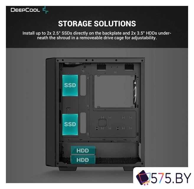 Корпус DeepCool CC560 V2 ARGB R-CC560-BKTAA4-G-2 в магазине 575.by