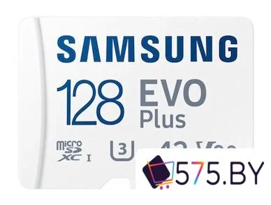 Карта памяти Samsung EVO Plus 2024 microSDXC 128GB (с адаптером) в магазине 575.by