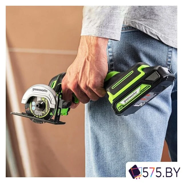 Угловая шлифмашина Greenworks GD24UCS 3402007 (без АКБ) в магазине 575.by