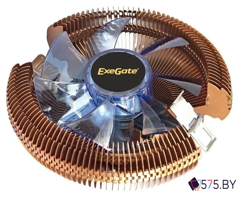 Кулер для процессора ExeGate EE91-PWM.Cu.BLUE EX286154RUS в магазине 575.by