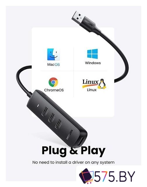 USB-хаб Ugreen CM416 80657 в магазине 575.by