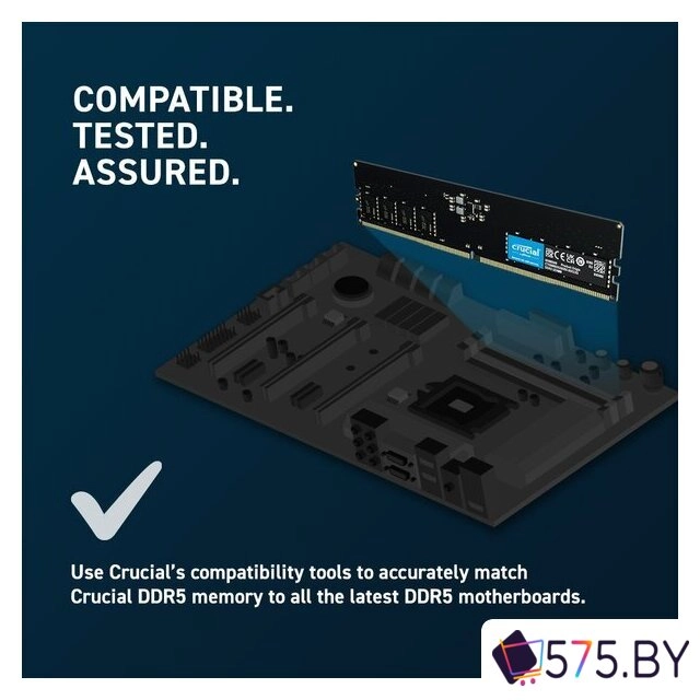 Оперативная память Crucial 8ГБ DDR5 5600 МГц CT8G56C46U5 в магазине 575.by