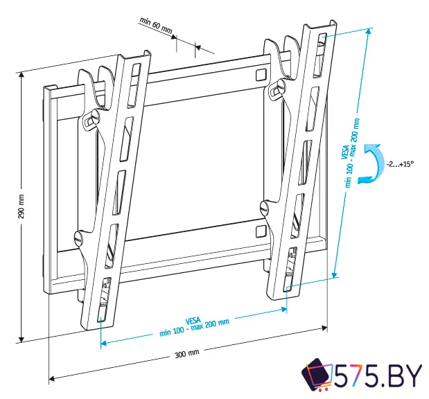 Кронштейн для телевизора Holder LCD-T2609 в магазине 575.by