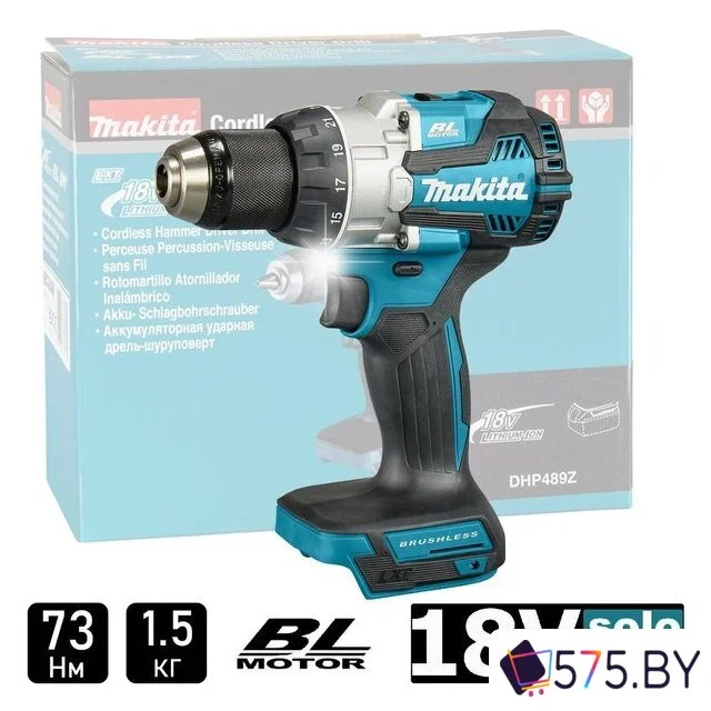 Ударная дрель-шуруповерт Makita DHP489Z (без АКБ) в магазине 575.by