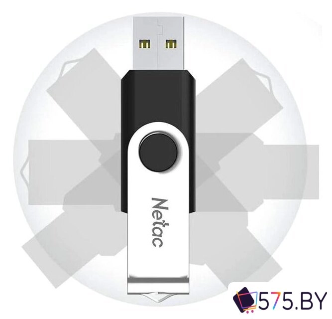 USB Flash Netac U505 USB 2.0 64GB NT03U505N-064G-20BK в магазине 575.by