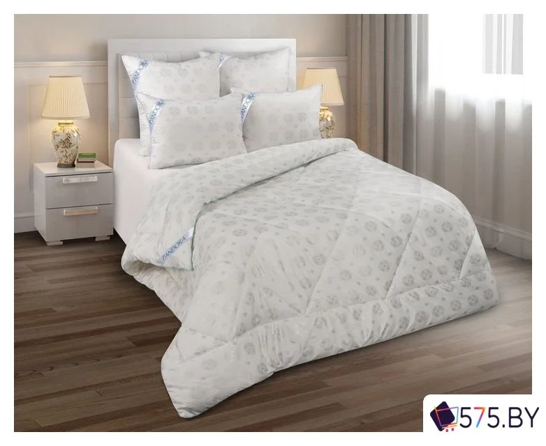 Одеяло Pandora Овечья шерсть тик зимнее 140x205 в магазине 575.by