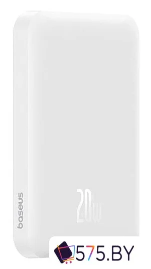 Внешний аккумулятор Baseus Magnetic Mini Wireless Fast Charge Power Bank 20W 5000mAh (белый) в магазине 575.by