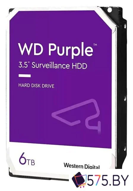 Жесткий диск WD Purple 6TB WD64PURZ в магазине 575.by