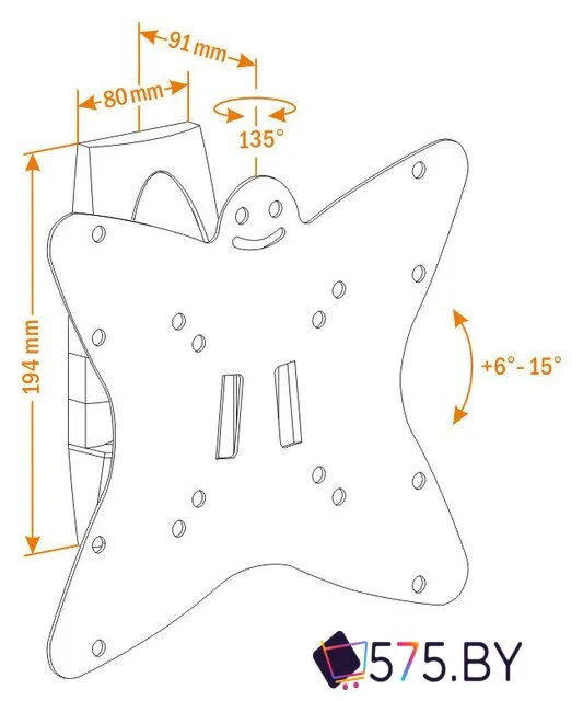 Кронштейн для телевизора Holder LCDS-5036 в магазине 575.by