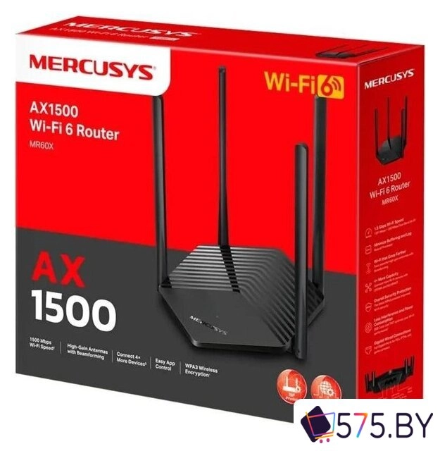 Wi-Fi роутер Mercusys MR60X V2 в магазине 575.by