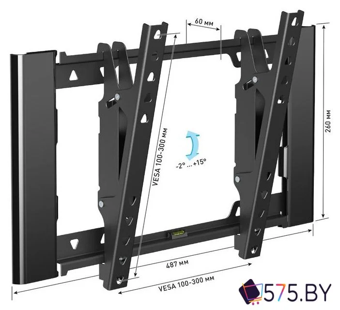 Кронштейн для телевизора Holder LCD-T3929 (черный) в магазине 575.by