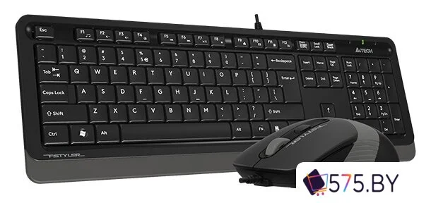 Офисный набор A4Tech Fstyler F1010 (черный/серый) в магазине 575.by
