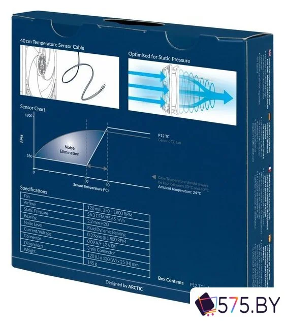 Вентилятор для корпуса Arctic P12 TC ACFAN00176A в магазине 575.by