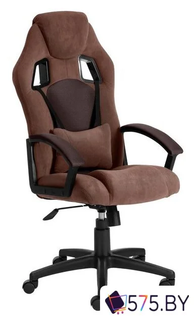 Игровое (геймерское) кресло TetChair Driver (флок/ткань, коричневый) в магазине 575.by