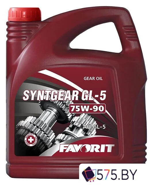 Трансмиссионное масло Favorit Syntgear 75W-90 GL-5 4л в магазине 575.by