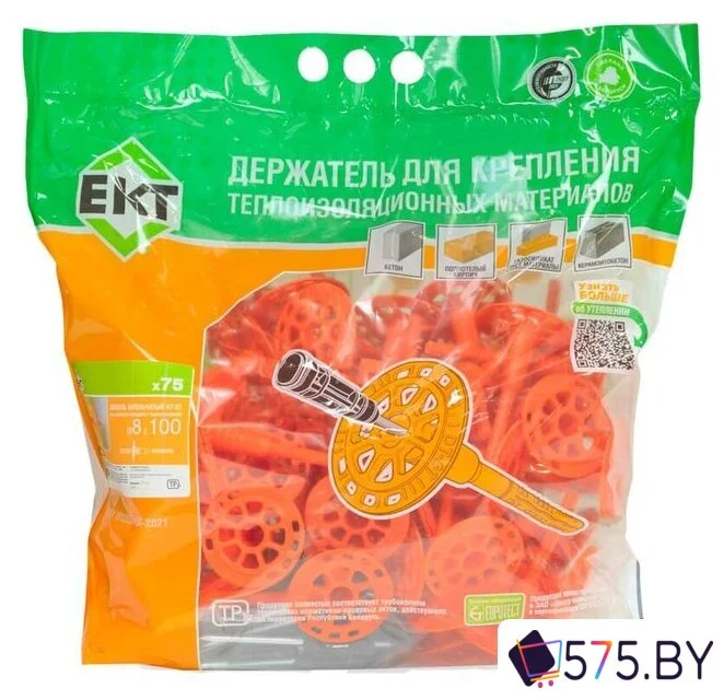 Дюбель для теплоизоляции ЕКТ B009638 (75 шт)