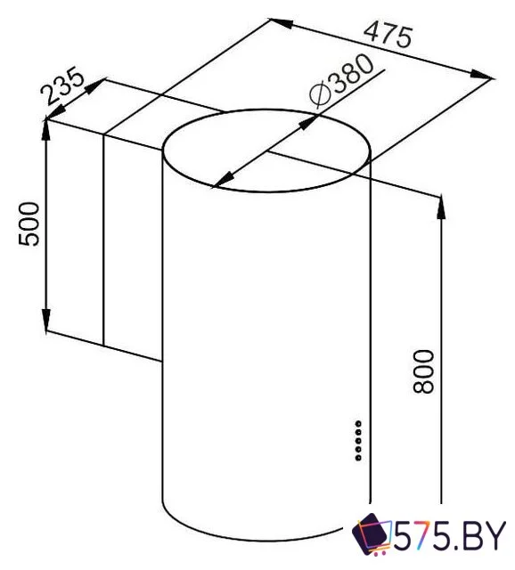Кухонная вытяжка MAUNFELD Lee Wall 39 (белый) в магазине 575.by
