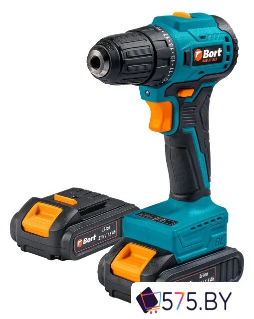 Дрель-шуруповерт Bort BAB-21-BLK 93413526 (с 2-мя АКБ, кейс) в магазине 575.by