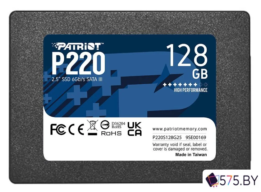 SSD Patriot P220 128GB P220S128G25 в магазине 575.by