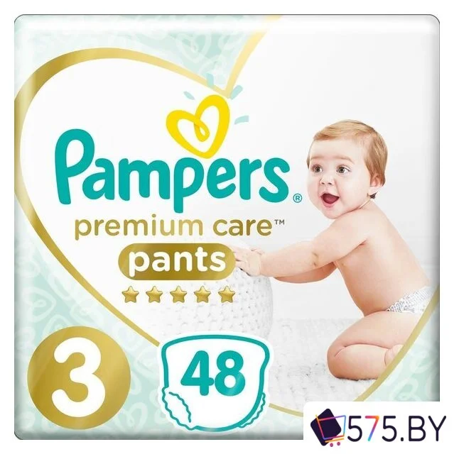 Трусики-подгузники Pampers Premium Care Pants 3 Midi (48 шт) в магазине 575.by