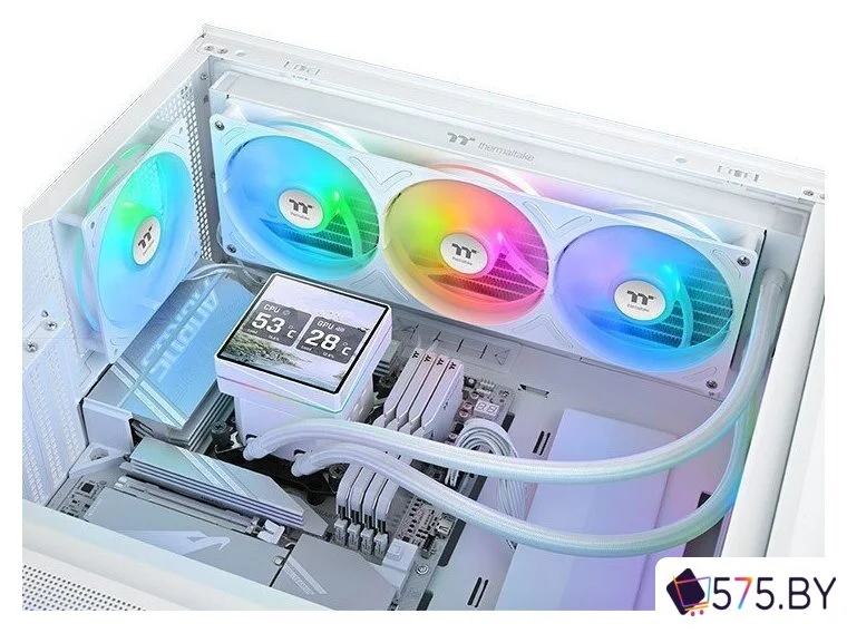 Система жидкостного охлаждения для процессора Thermaltake TH360 V3 Ultra ARGB Sync Snow Edition CL-W476-PL12SW-A в магазине 575.by